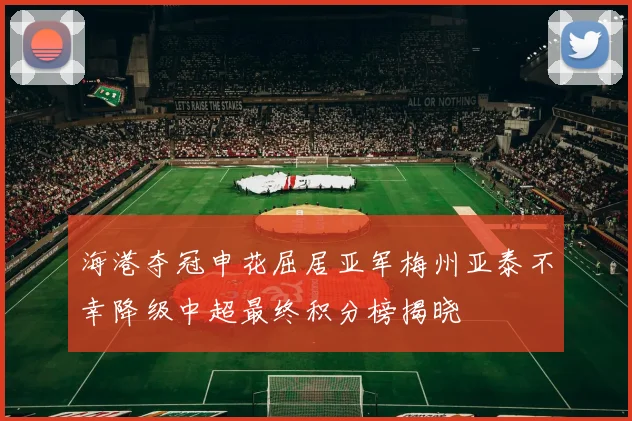 海港夺冠申花屈居亚军梅州亚泰不幸降级中超最终积分榜揭晓